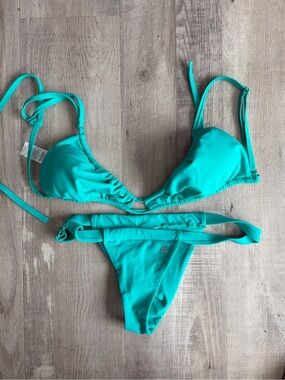 Salty Honey Turquoise Bikini Set